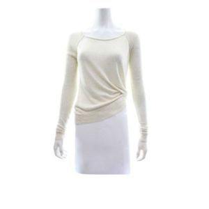 NO LABEL Beige Cotton Knit Long Sleeved Shirt